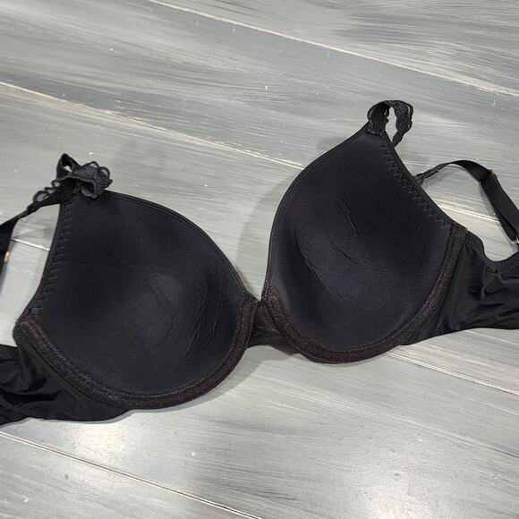 Natori Bra 32DD Pure Luxe Full Fit Contour T Shirt‎ Bra Style 732080 Black - Picture 4 of 5